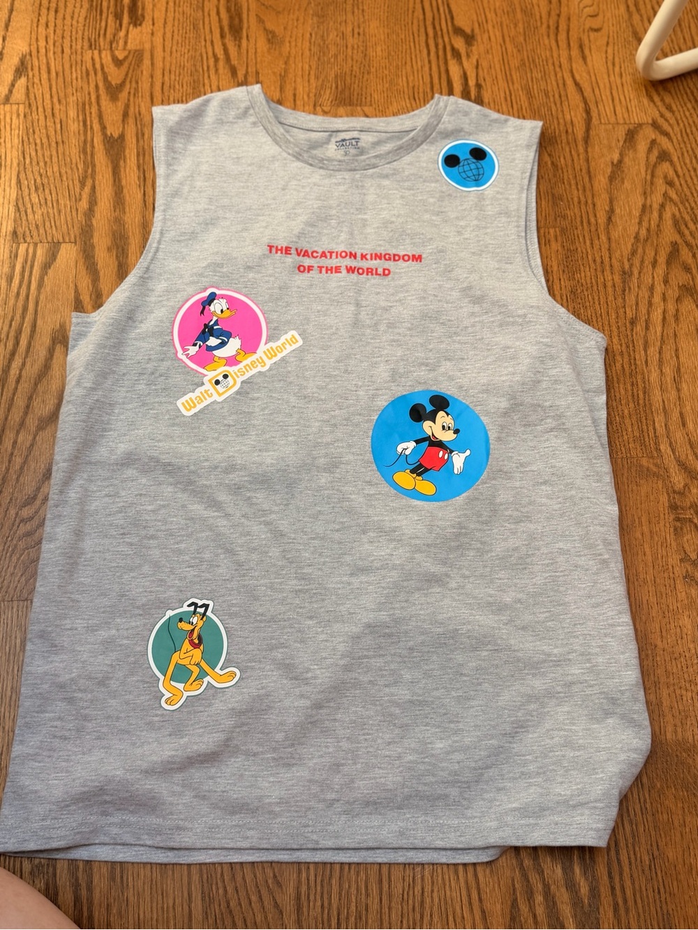 Disney Walt Disney World Vault Collection 50 S sleeveless tank Retro Stickers